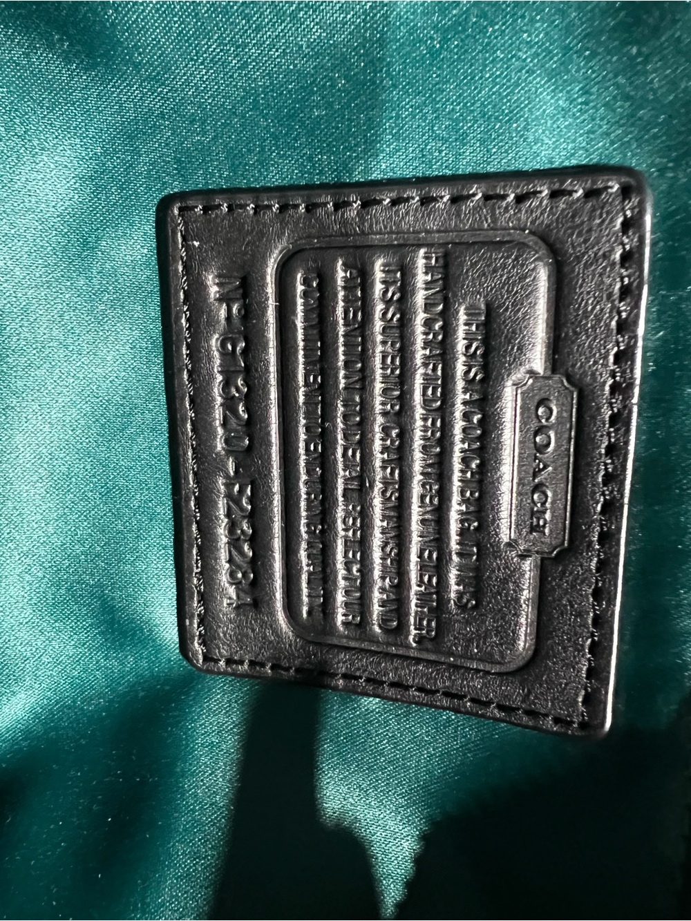 Classic Vintage Black Leather Coach bag - Picture 4 of 4